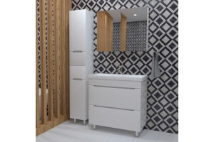 Тумба под раковину напольная Stella Polar Ринна 100 белая - 2