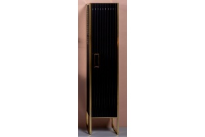 Шкаф-пенал Armadi Art Monaco R черный глянец - золото