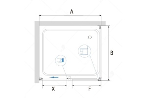 Душевой уголок RGW Passage 130х70 хром стекло матовое - 2