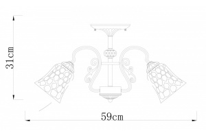 Люстра на штанге Arte Lamp Nicole A2702PL-5AB - 2