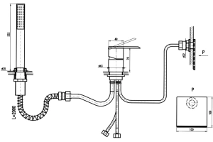 Смеситель на борт ванны Rav Slezak Loira золото - 2