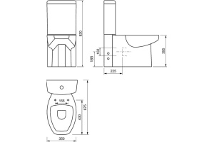 Унитаз-компакт Creavit Spark SA310.001N0 - 2