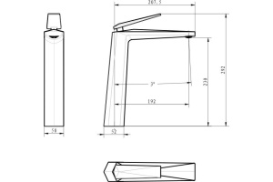 Смеситель Boheme Venturo 382 для раковины - 2
