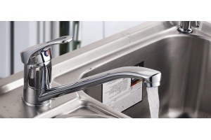 Смеситель одноручный (35мм) для кухни, с поворотным изливом 250мм, хром  B35-21 - 3