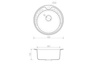 Мойка кухонная Omoikiri Tovada 49-1 IN нержавеющая сталь - 2