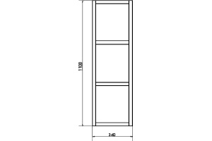 Полка Comforty Дюссельдорф 35М дуб дымчатый - 3