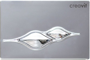 Кнопка смыва Creavit Ufo, хром глянцевый