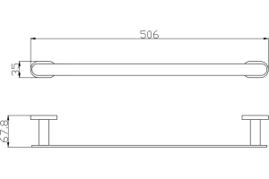Полотенцедержатель Rav Slezak Yukon черный - золото - 2
