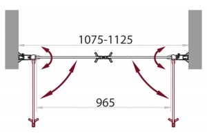 Душевая дверь BelBagno Sela 110 хром (SELA-B-2-110-P-Cr) - 3
