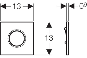 Ручной пневмопривод смыва Geberit Sigma 01 116.011.11.5 - 3