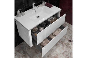 Комплект мебели подвесной Opadiris Рубинно 90 белый - 3