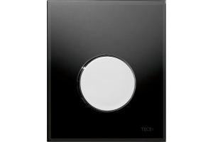 Кнопка смыва TECE Loop Urinal 9242656 черное стекло, кнопка хром