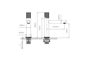 Смеситель для раковины Vincea Groove черный матовый - 2