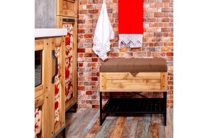 Банкетка Бриклаер Лофт метрополитен грей