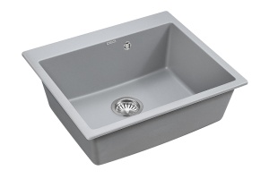 Мойка кухонная Paulmark Kante 60 серый матовый - 2