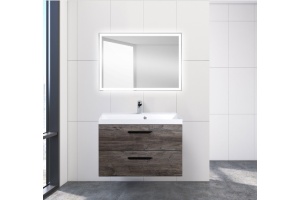Комплект мебели Belbagno Aurora 80 темное дерево - 2