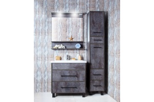 Зеркало Бриклаер Чили 70 цемент, с подсветкой - 2