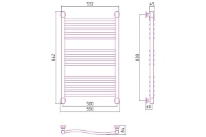 Полотенцесушитель водяной ДР 