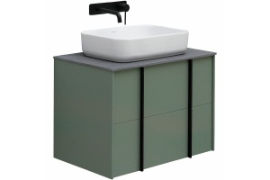 Тумба под раковину Allen Brau Reality 70 серо - зеленый матовый