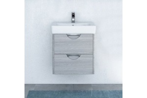 Тумба с раковиной Aquaton Сильва 60 светлое дерево - 2