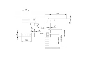 Душевая система Abber Rund с термостатом никель - 2