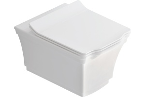 Комплект Унитаз подвесной STWORKI Хадстен SETK3304-0616-001-1-6000 с микролифтом + Система инсталляции для унитазов EWRIKA ProLT 0026-2020 с кнопкой смыва 0053 золото матовое - 3