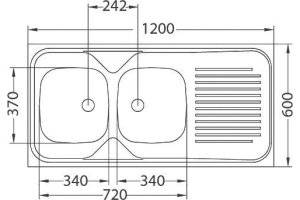 Мойка кухонная Alveus Classic 100 левая - 3