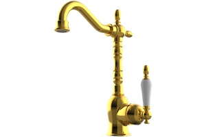 Смеситель для раковины GPD Retro золото 