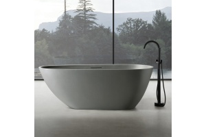 Ванна из искусственного камня Abber Dortmund 170х75 светло - серый матовый - 2