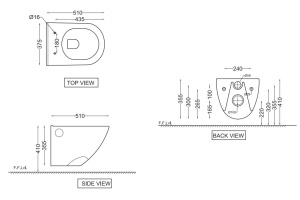 Унитаз подвесной Jaquar Continental cns-wht-963ufsm - 3