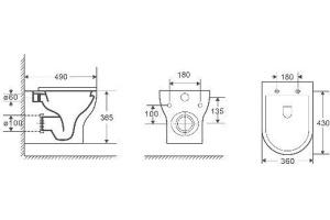 Унитаз подвесной Weltwasser WW SK Erlenbach 004GL-WT безободковый с микролифтом белый (10000003807) - 2