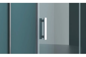 Душевой уголок BelBagno Kraft 100х80 хром (KRAFT-AH-12-100/80-C-Cr-R) - 2