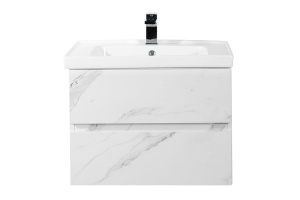TECHNO База под раковину подвесная с двумя выкатными ящиками,Монти мрамор AM-Techno-700-2C-SO-MR960 - 2