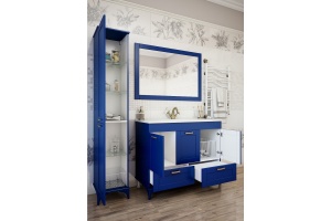 Мебель для ванной Sanflor Ванесса 105 напольная, индиго - 3