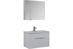 Зеркало-шкаф Aquanet Порто 80 белый - 2