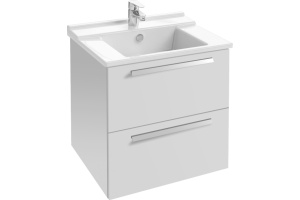 Тумба для комплекта Jacob Delafon Struktura 60 белый блестящий, 2 ящика