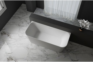 Акриловая ванна Abber 160х75 белая без гидромассажа - 2