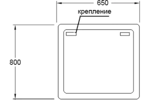 Зеркало Sanvit Армония 65 с подсветкой - 3
