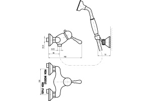 Смеситель для ванны Rav Slezak Labe бронза (L081.5/2SM) - 3