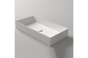 SIMAS AGILE Раковина на столешницу 80х40 см,без перелива, без отв  под смеситель,цвет белый