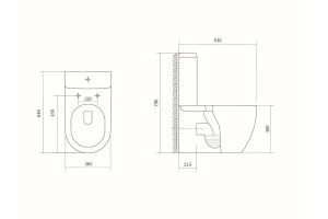 Унитаз напольный Aquatek Бетта белый с сиденьем микролифт (AQ1363B-00) - 2
