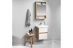 Тумба с раковиной Aqwella City 50 дуб балтийский - 2