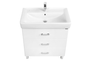 Комплект мебели напольный Aquaton Америна 80 М белый глянцевый - 3