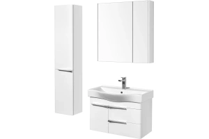 Комплект мебели Aquaton Беверли 80 белый глянец