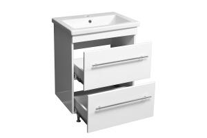 Тумба под раковину Stella Polar Ванесса Сомо 60 белый - 3