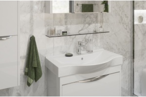 Полка STWORKI Glass Shelf 80 полкодержатели хром - 2