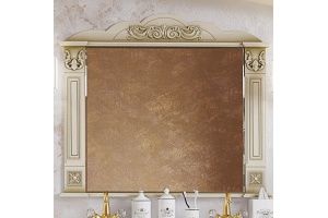 Зеркало Misty Барокко 120 бежевое, патина