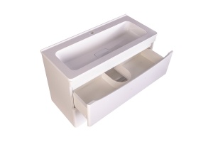 Тумба под раковину Style Line Бергамо мини 80 Люкс Plus, белый (СС-00002322) - 3