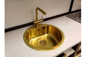 Смеситель Omoikiri Nagano PVD-G для кухонной мойки - 2