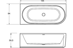 Акриловая ванна Riho Desire R 184x84 - 2